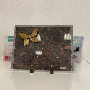 Plaque Granit Rectangulaire Papillon